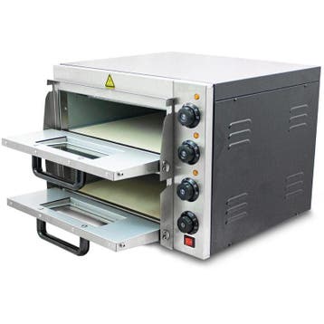 Pizzaoven / Pizzamaker - Dubbele oven - Elektrisch - 3000 wa, Tuin en Terras, Verzenden, Nieuw