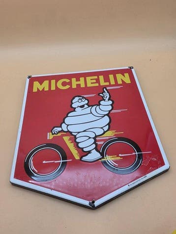 Michelin-plaquette - Emaille plaat - Metaal, Antiek en Kunst