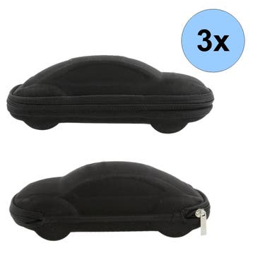 Fako Bijoux - Brillenkoker - Auto - EVA - Met Rits - Nylon -, Verzenden, Nieuw