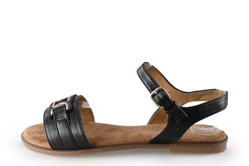Tom Tailor Sandalen in maat 38 Zwart, Verzenden, Zwart, Zo goed als nieuw, Sandalen of Muiltjes