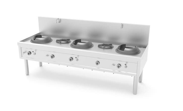 Wok Fornuis | Gas | 3 Wok Branders & 2 Soep Branders |, Zakelijke goederen, Horeca | Keukenapparatuur, Nieuw in verpakking, Verzenden