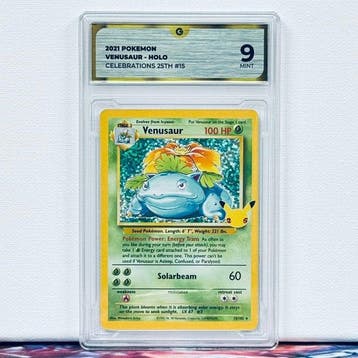 Pokémon Graded card - VENUSAUR HOLO 15 - Pokémon - GG 9, Nieuw