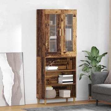vidaXL buffetkast Oud Hout 69,5 x 34 x 180 cm Geengineerd, Minder dan 50 cm, Verzenden, Nieuw, Minder dan 100 cm