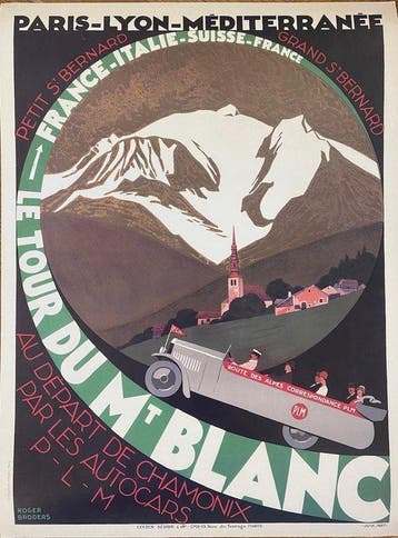 Roger Broders - Lucien Serre & Cie - Le Tour Du Mont Blanc -, Antiek en Kunst