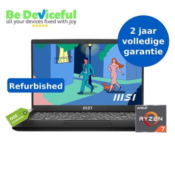 Refurbished MSI Modern 15 Volledig Gebruiksklaar!, 8 GB, Refurbished, Ophalen of Verzenden, 512GB