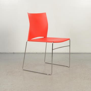 Kantinestoel Frontseat - Rood - Buisframe, Ophalen of Verzenden, Nieuw