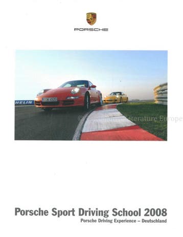 2008 PORSCHE SPORT RIJSCHOOL BROCHURE ENGELS, Nieuw, Porsche, Author
