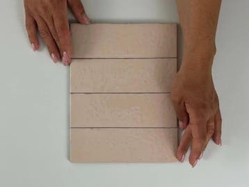 Wandtegel Equipe Ceramica Kalma Rose Roze Glans 6x18,6, Nieuw, Minder dan 20 cm, 10 m² of meer, Wandtegels