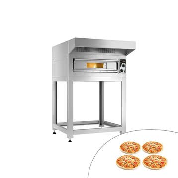 GGM Gastro | Elektrische pizzaoven Compact - 4x Ø35cm - |, Onderbouw afzuigkap, Verzenden, Nieuw, Motor
