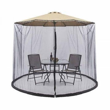 Relax Muggen net voor je parasol 3meter klamboe voor parasol, Huis en Inrichting, Nieuw
