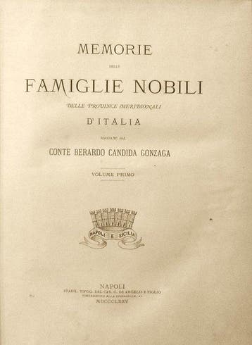 Candida-Gonzaga Berardo. - Le Famiglie Nobili del Regno