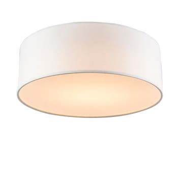 Plafondlamp wit 30 cm incl. LED - Drum LED, Verzenden, Nieuw