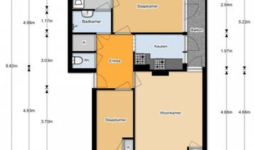 Te Huur 3 Kamer Appartement Nassaustraat In Tilburg, Tilburg, Noord-Brabant, Direct bij eigenaar, Appartement
