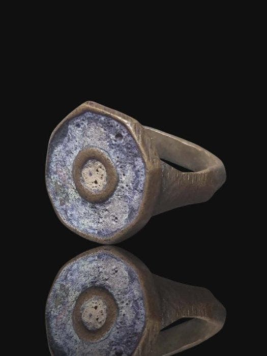Oud-Romeins Bronze Stunning Military Seal Ring (Zonder, Sieraden, Tassen en Uiterlijk, Antieke sieraden