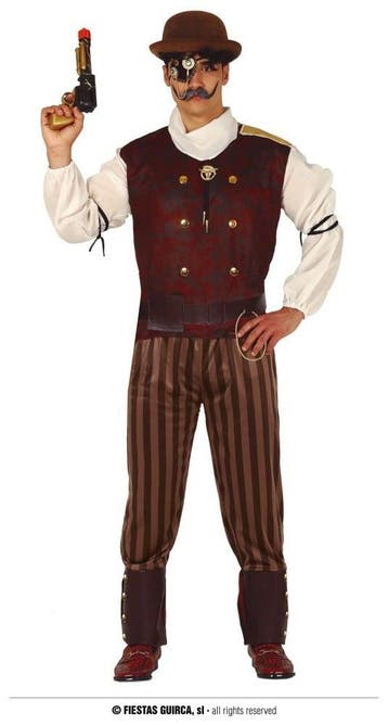 Steampunk Kostuum Man Nathan, Ophalen of Verzenden, Nieuw