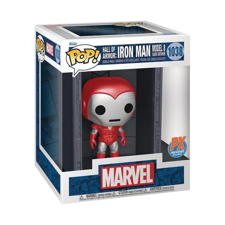 Funko pop! Deluxe 1038 Hall of armor: Iron man Model 8 Si..., Verzamelen, Poppetjes en Figuurtjes, Nieuw, Verzenden