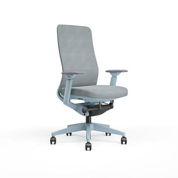 Ergonomische bureaustoel Aplha PG33 Blauw 10 jaar garantie, Ophalen, Blauw, Nieuw, Bureaustoel