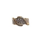 Gouden pavéring gezet met diamanten; 0,52 ct., 18 tot 19, Gebruikt, Overige kleuren, Ophalen of Verzenden