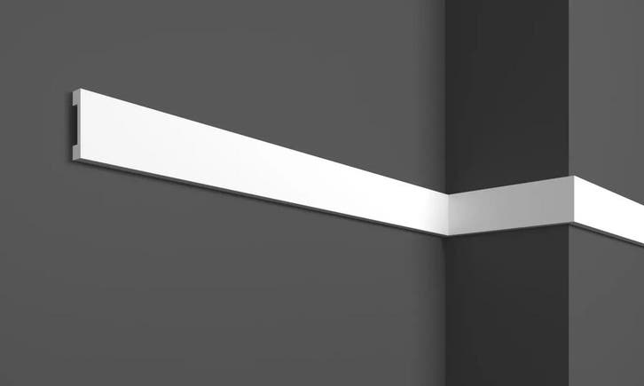 Muurplint / Vloerplint HCR504 (48 x 10 mm),  lengte 2 m, Doe-het-zelf en Verbouw, Plinten en Afwerking, Nieuw, Ophalen of Verzenden