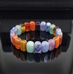 Elegante armband met 7 chakras, veelkleurig. Natuursteen