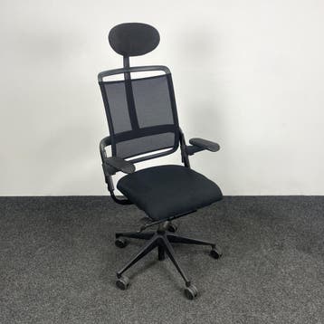 Bureaustoel Grahl Xenium - Mesh Zwart, Gebruikt, Zwart, Ophalen of Verzenden, Bureaustoel