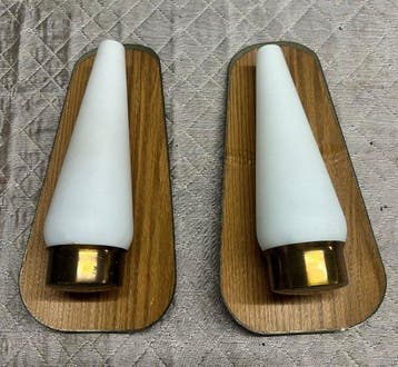 Wandkandelaar - Messing, IJzer - Set wandlampen