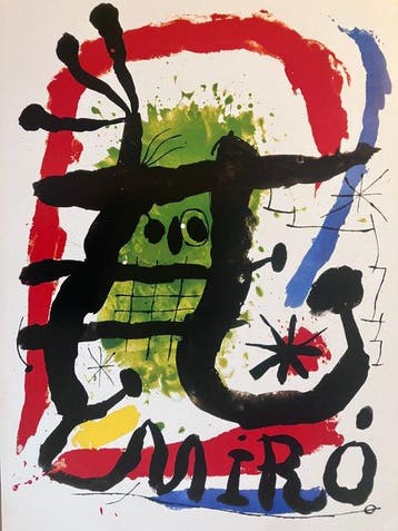 Joan Miró (after) - Affiche lithographie - Tamaño XL