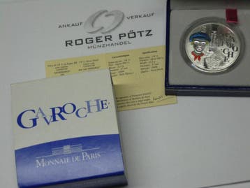 Frankreich 1,50 Euro 2002 Farbzilver Pp Viktor Hugo Gavro..., Verzenden