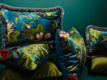 Kussenset met Passiflora van Clarke&Clarke, stof, vulling