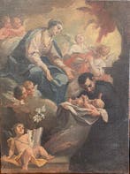 Giovanni Battista Pittoni (1687-1767) - Vergine con Bambino, Antiek en Kunst