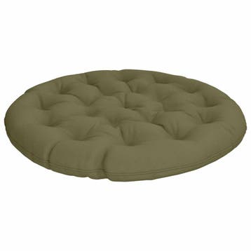 vidaXL Papasan Stoel Kussen VIANEN 100% Polyester Olijfgroen, Verzenden, Nieuw, Groen