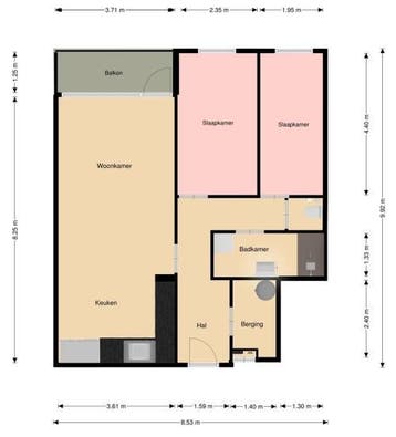 Te Huur 3 Kamer Appartement Sauterneslaan In Maastricht, Direct bij eigenaar, Limburg, Maastricht, Appartement