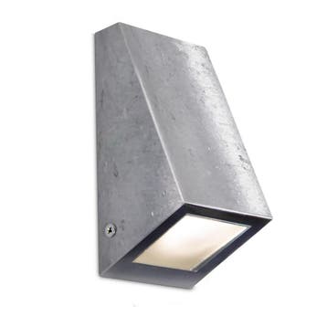Muurspot buiten Downlighter Gegalvaniseerd Buitenverlichting, Verzenden, Nieuw