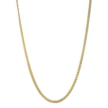 Gouden lengtecollier gourmet 44 cm 14 karaat, Sieraden, Tassen en Uiterlijk, Kettingen, Verzenden, Zo goed als nieuw, Goud