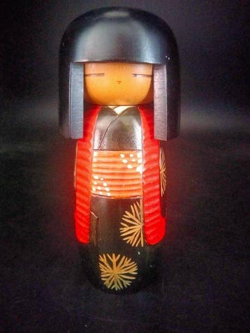 Beeldje - Vintage Ssaku Kokeshi - Kohji Sumitani ( ) -