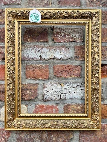 Lijst - 188. Antieke goud vergulde schilderijlijst. Voor