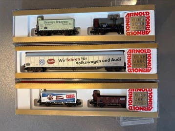 Arnold N - 70003, 70553, 70008 - Modeltrein goederenwagonset, Nieuw