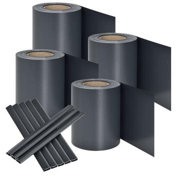 PVC Privacystrips - 4 stuks - Antraciet, Tuin en Terras, Schuttingen, Verzenden, Nieuw