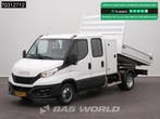 Iveco Daily 35C14 Kipper met Kist Dubbel Cabine 3,5t Trekhaa, Stof, Gebruikt, Euro 6, Iveco