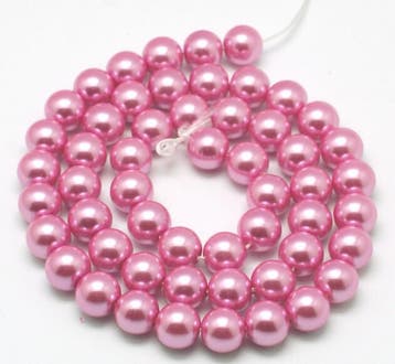 25 x prachtige glasparel oud roze 10mm (10 mm glasparels), Hobby en Vrije tijd, Kralen en Sieraden maken, Ophalen of Verzenden