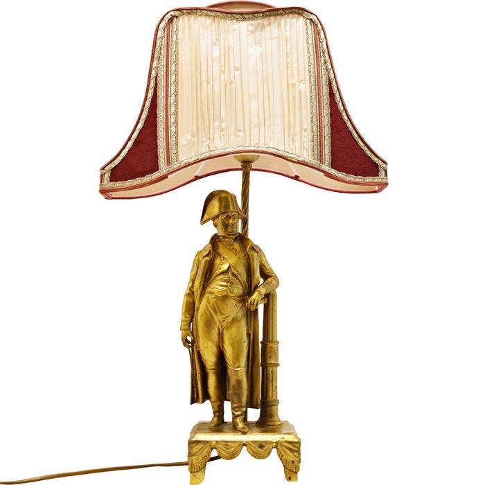 sculptuur, Napoleón - Lámpara de sobremesa - 63 cm - Brons,, Antiek en Kunst, Curiosa en Brocante