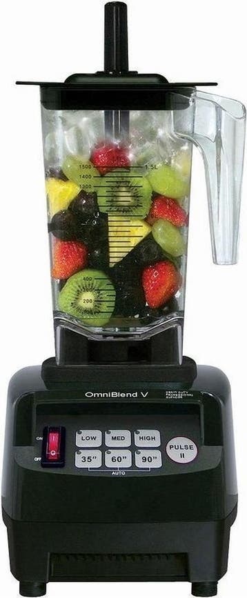 OmniBlend V TM-800A Blender 1.5 L - Zwart, Ophalen of Verzenden, Zo goed als nieuw