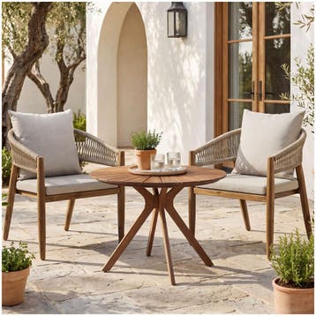 Tuinset bestaande uit een tafel en 2 stoelen, Tuin en Terras, Tuinsets en Loungesets, Verzenden, Nieuw