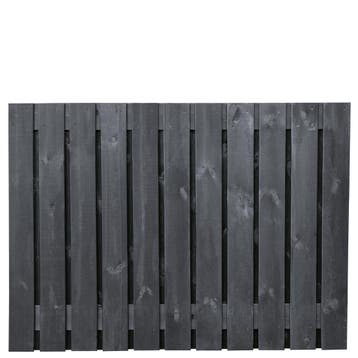 Schutting Tuinscherm Stuttgart 130x180cm zwart gespoten gren, 1 tot 2 meter, Minder dan 3 meter, Nieuw, Ophalen of Verzenden