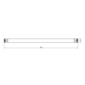10× FORTEX FX31-L100 enkele truss buis lengte 100 cm zwart, Verzenden, Nieuw