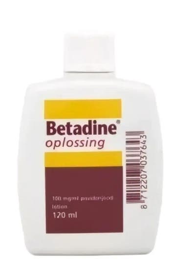 Betadine Jodium oplossing 100 mg/ml 120 ml, Verzenden, Nieuw