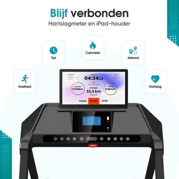 TibaGoods Elektrische Loopband 1 t/m 12 kmh - Wandelband -, Ophalen of Verzenden, Zo goed als nieuw