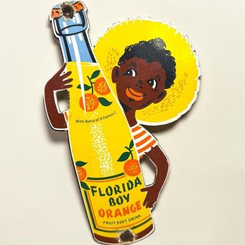 Florida Boy Orange - Emaille plaat - Emaille