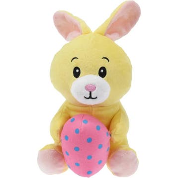 Paashaas knuffel - zachte pluche - geel - 20 cm - met, Verzenden, Nieuw