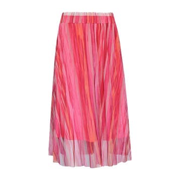Frogbox • gestreepte midi rok roze • 36, Kleding | Dames, Rokken, Princess goes Hollywood, Verzenden, Nieuw, Roze